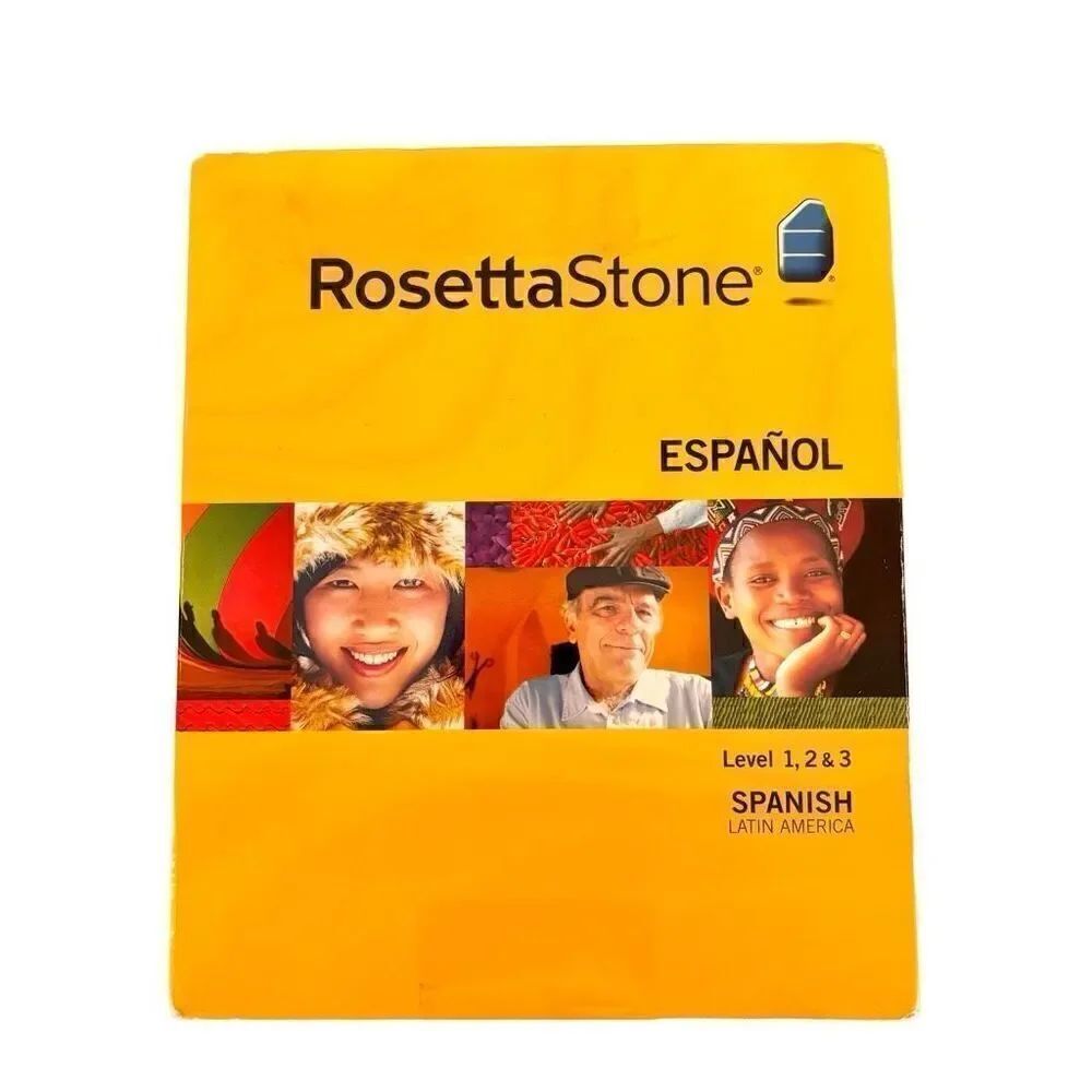 NWOT Rosetta Stone Ver 3 Spanish Latin America Level 1-3 Set W/ Audio Companion